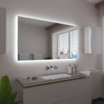 Badspiegel Lambelle Mit Led Beleuchtung | Glaswerk24 Pertaining To Badezimmer Beleuchtung Spiegel