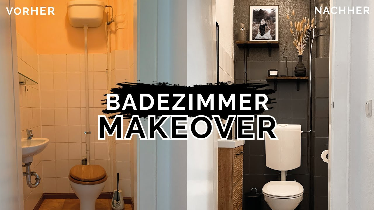 Diy Bad Makeover - Altes Badezimmer Neu Streichen | Komplettes Bad  Renovieren | Kleinstadtcoco regarding Altes Badezimmer Neu Gestalten