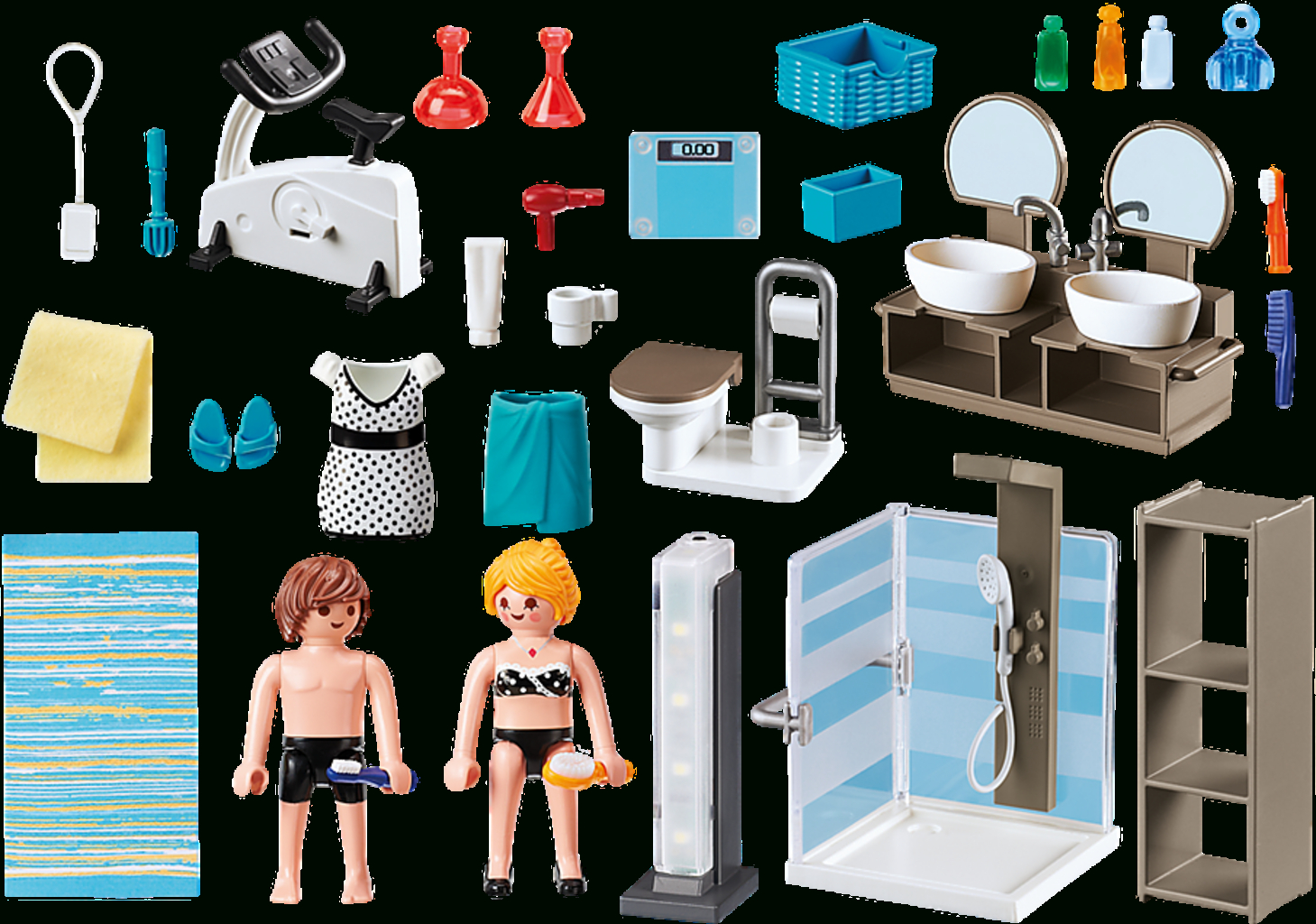 Playmobil 9268 - City Life - Badezimmer - Playpolis inside Playmobil Badezimmer 9268