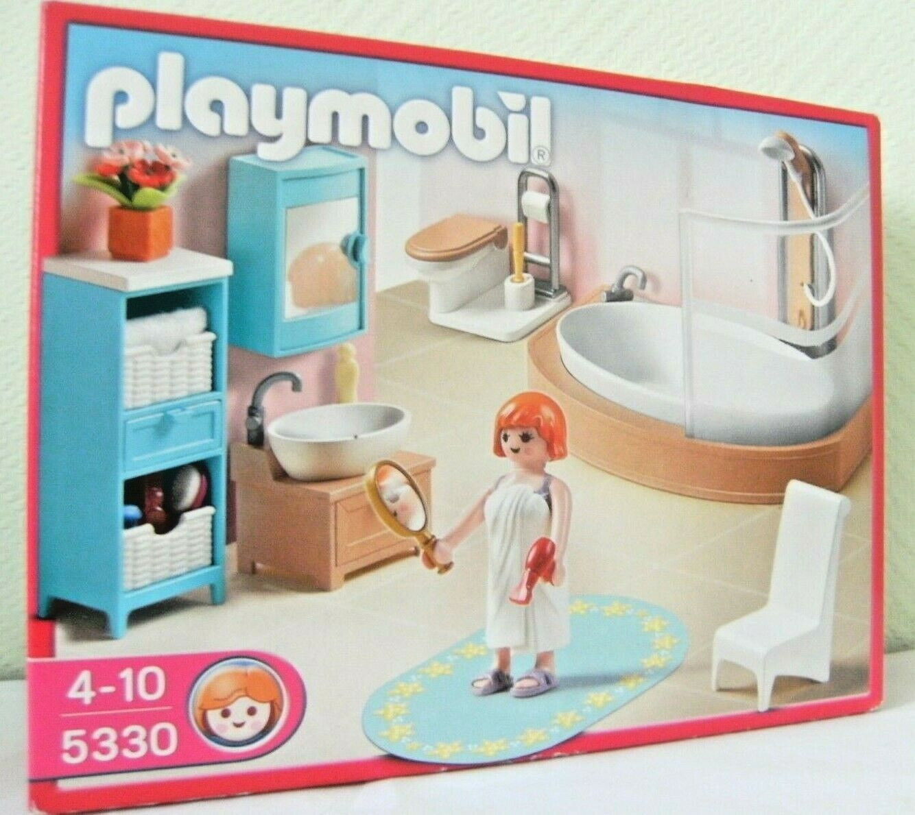 Playmobil Badezimmer 5330 Von 2009 Neu &amp; Ovp Möbel Dollhouse Puppenhaus Bad intended for Playmobil Badezimmer Alt