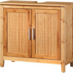 Welltime Waschbeckenunterschrank »Bambus«, Mit Siphonausschnitt, Breite 67  Cm, Badschrank Aus Bambus Within Badezimmer Unterschrank Bambus