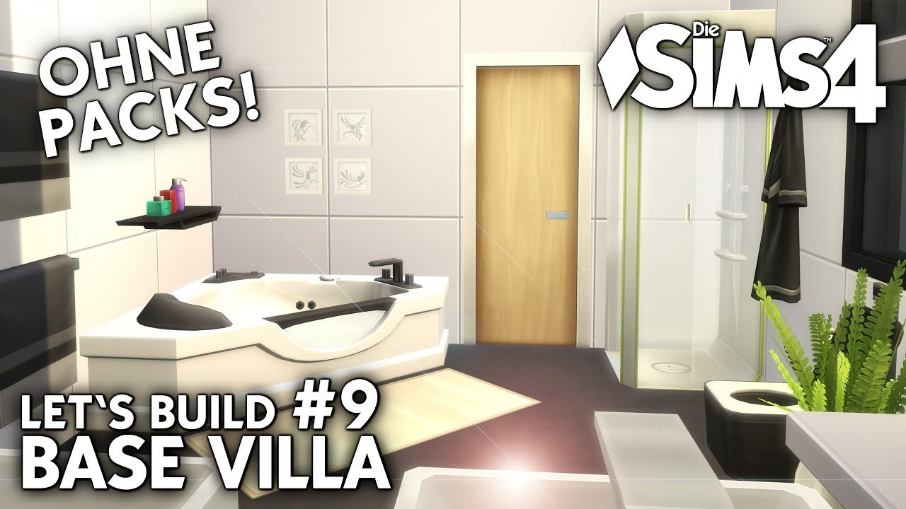 Die Sims 4 Haus Bauen Ohne Packs | Base Villa #9: Bad &amp; Community Projekt  (Deutsch) inside Sims 4 Badezimmer