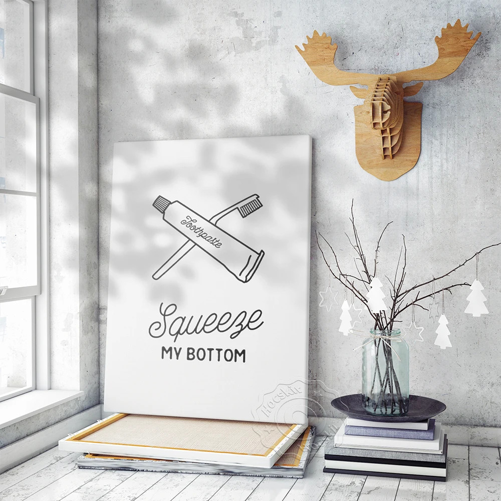 Lustige Badezimmer Regeln Zeichen Poster, Nordic Schwarz Weiß Kunst Drucke,  Humor Parodie Wand Kunst Bilder Wc Bad Home Wand Decor throughout Poster Für Badezimmer