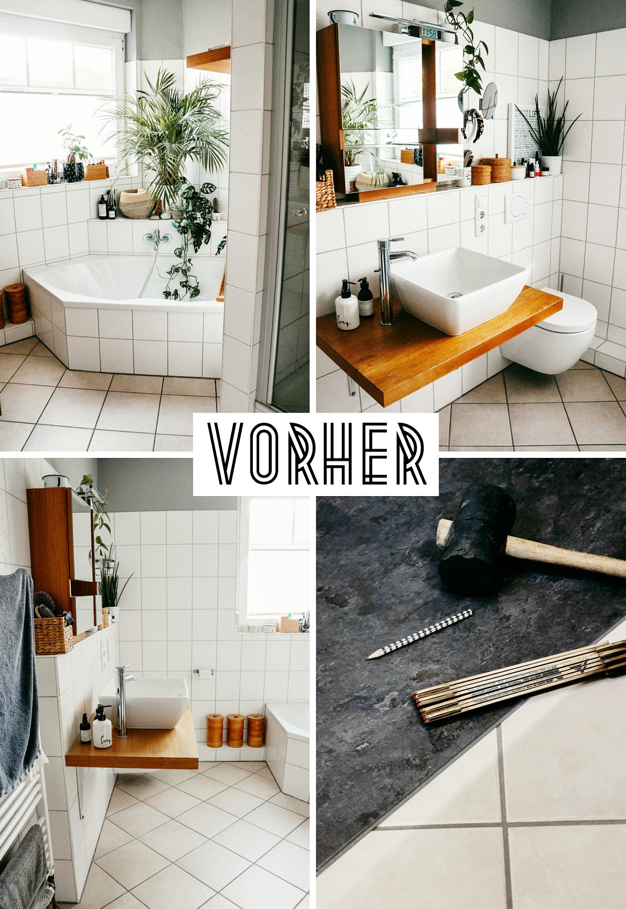 Badezimmer Fußboden Makeover – Wie Wir Klick-Vinyl Über Unsere with regard to Klick Vinyl Badezimmer