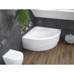 Eckbadewanne 140X140 Standardo Ablaufgarnitur + Füße Gratis ! For Badezimmer Eckbadewanne