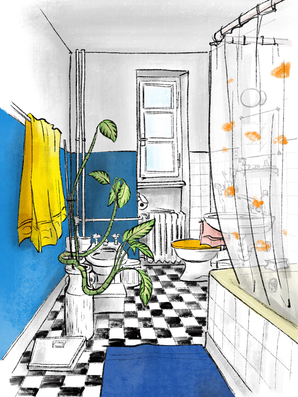 Urban Sketchers Switzerland: Zeichnen Im Badezimmer for Badezimmer Zeichnen