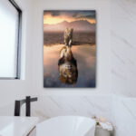 Wandbild Lion Reflection,Tiere & Natur | Bilderwelt Xxl With Badezimmer Wandbilder